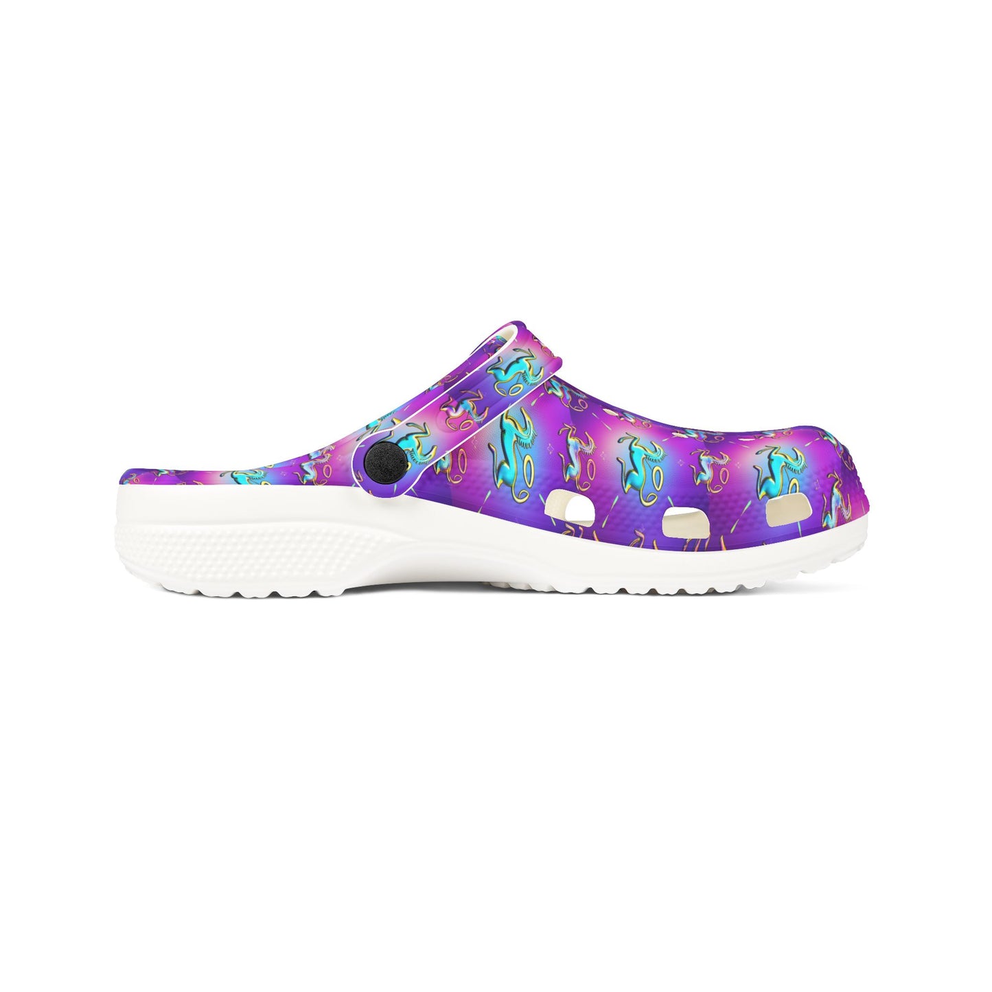 EVA Foam Rubber Shoes, (AOP), Aquarius, Zodiac v4, Pattern