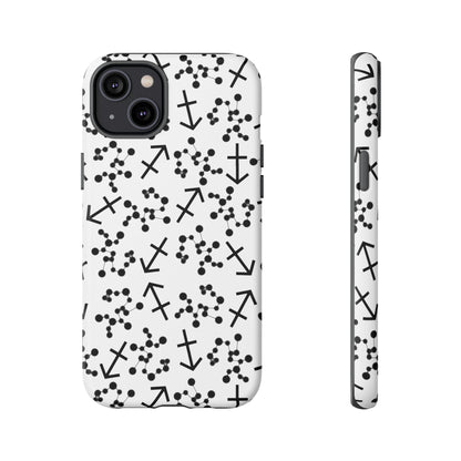 Tough Cases with the Sagittarius Zodiac sign for iPhone, Samsung Galaxy, and Google Pixel devices