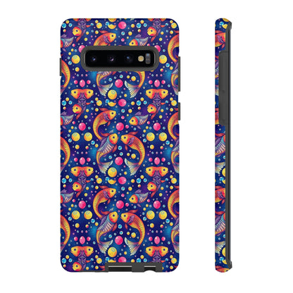 Tough Cases, Pisces, Zodiac, Bubble Pattern