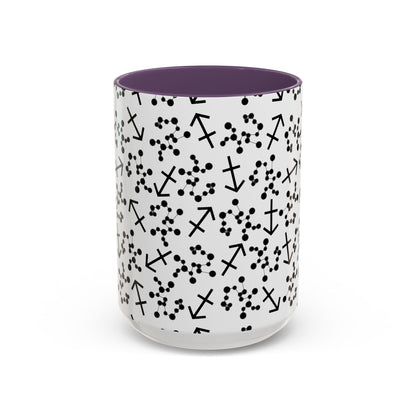 Accent Coffee Mug with the Sagittarius sign (11, 15oz)