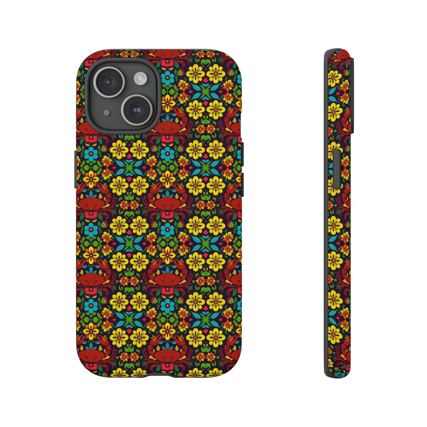 Tough Cases, Cancer, Zodiac v2, Flower Pattern