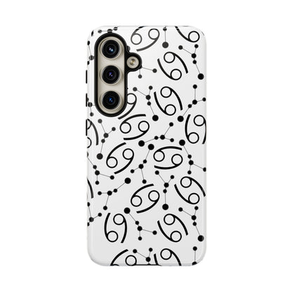 Tough Cases with the Cancer Zodiac sign for iPhone, Samsung Galaxy, and Google Pixel devices
