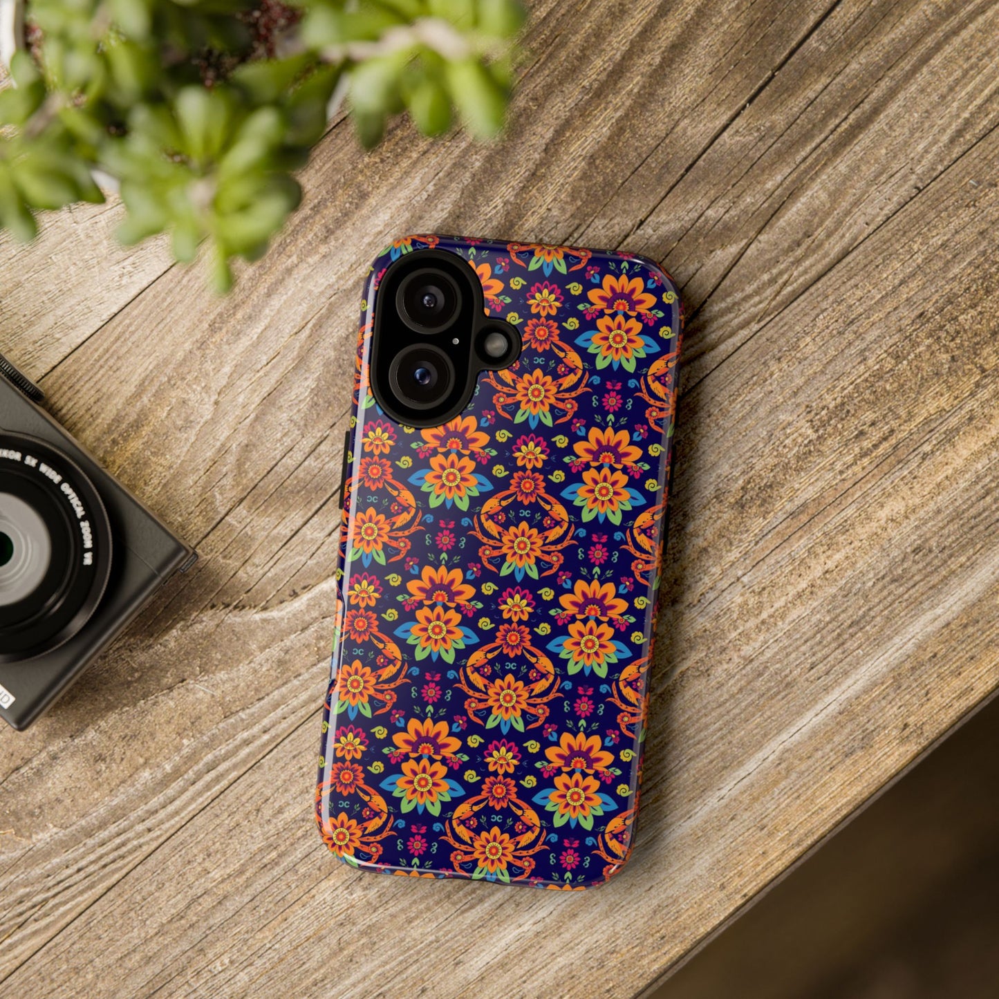 Tough Cases, Cancer, Zodiac, Flower Pattern