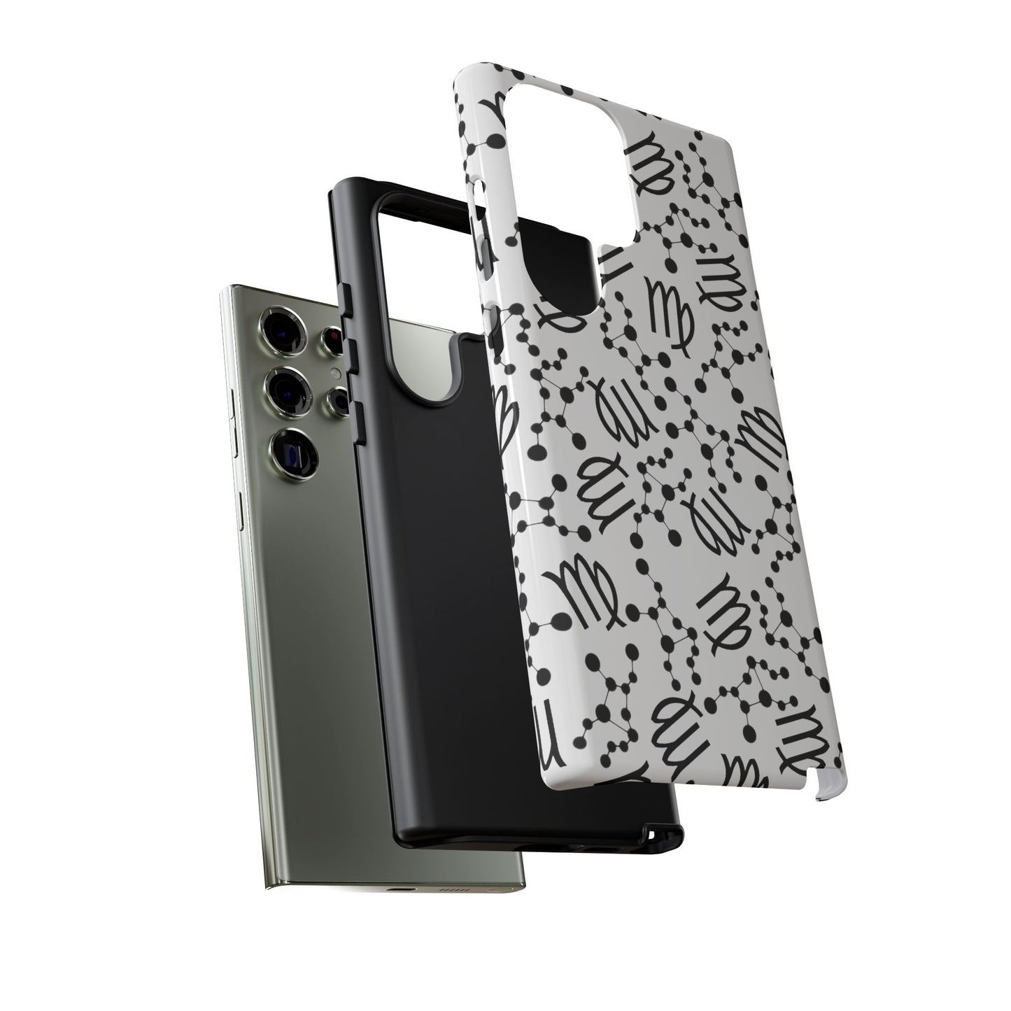 Tough Cases with the Virgo Zodiac sign for iPhone, Samsung Galaxy, and Google Pixel devices