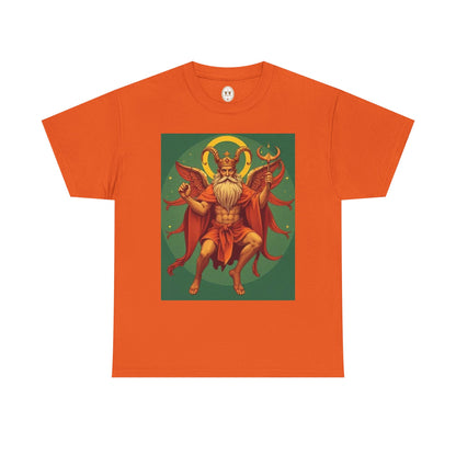 Unisex Heavy Cotton T-Shirt, Aries God, Zodiac Design