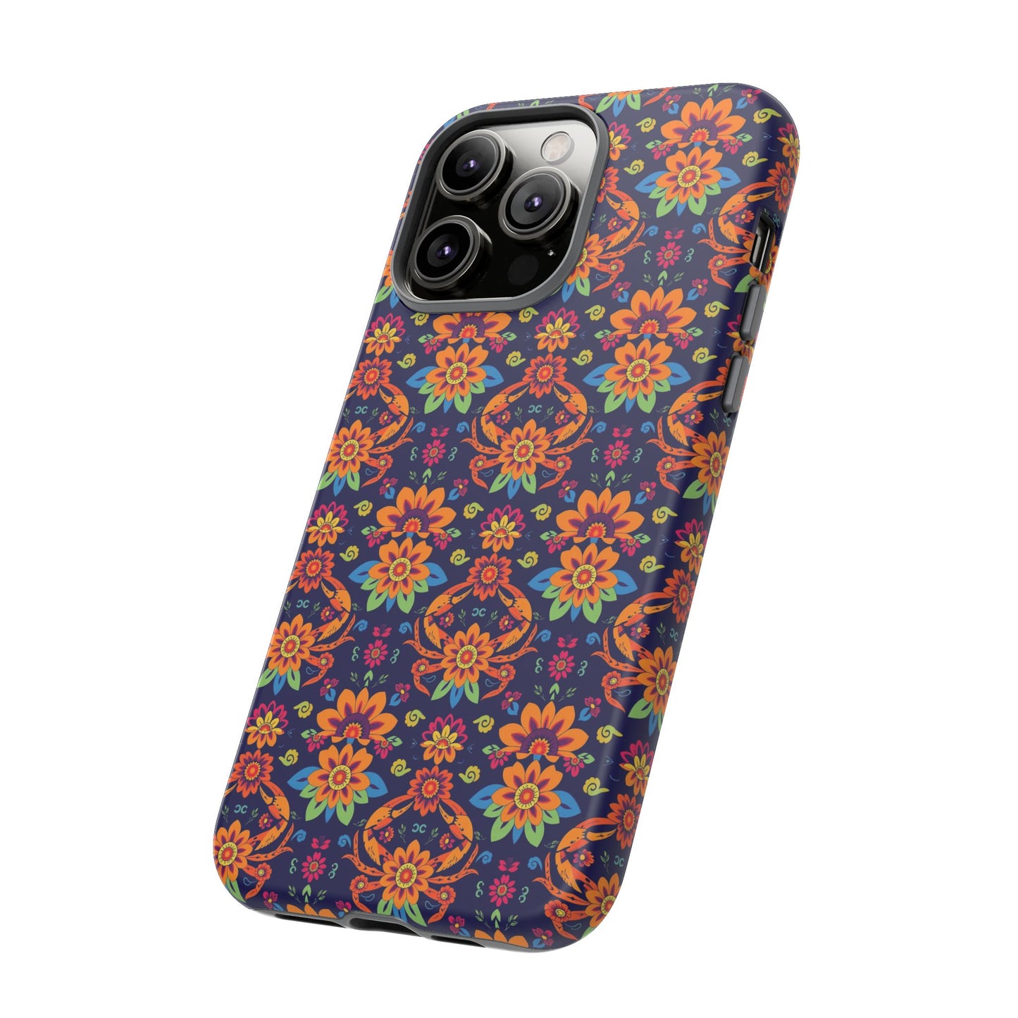 Tough Cases, Cancer, Zodiac, Flower Pattern