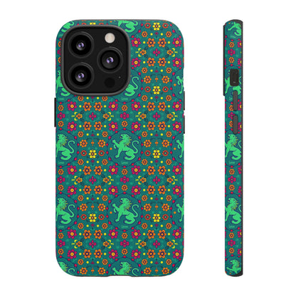 Tough Cases, Leo, Zodiac v3, Flower Pattern