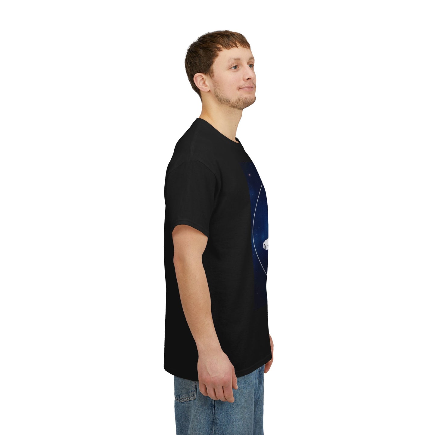 Unisex Heavy Cotton T-Shirt, Space Lion v1, Leo Zodiac Design