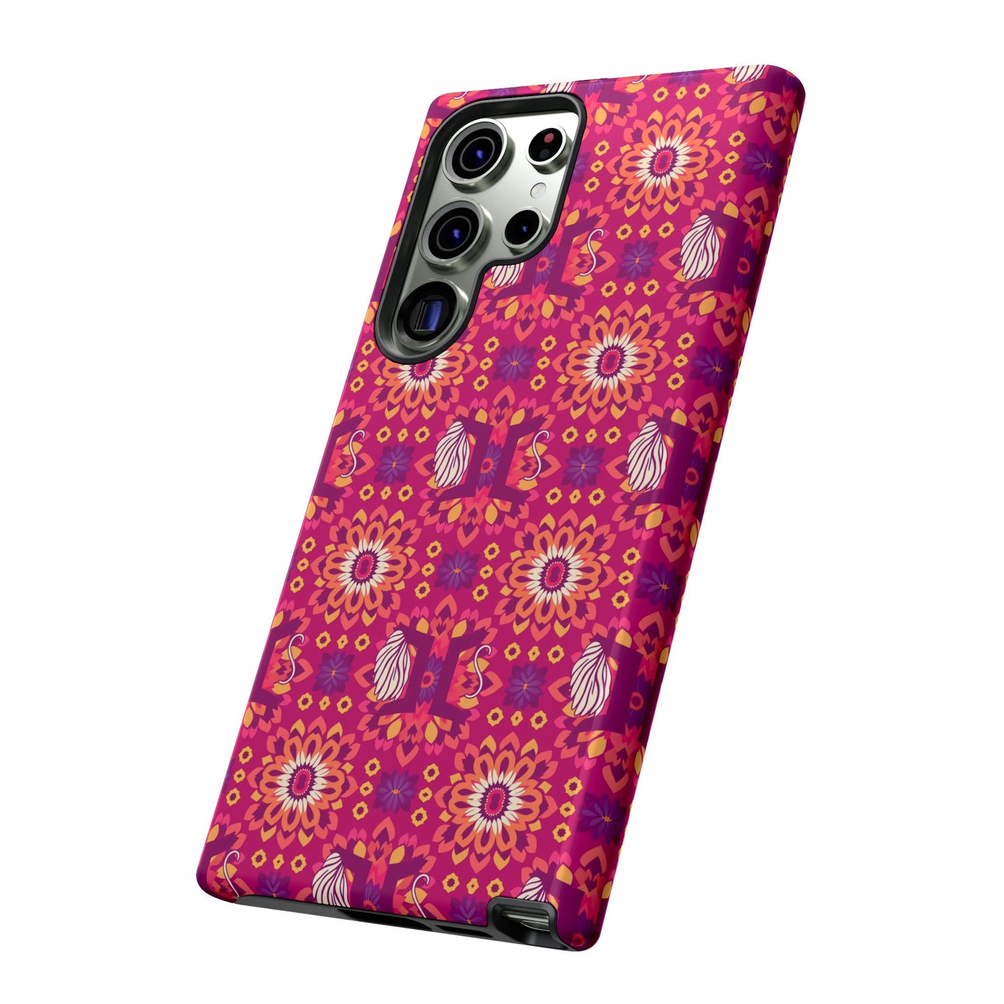 Tough Cases, Gemini, Zodiac v1, Flower Pattern