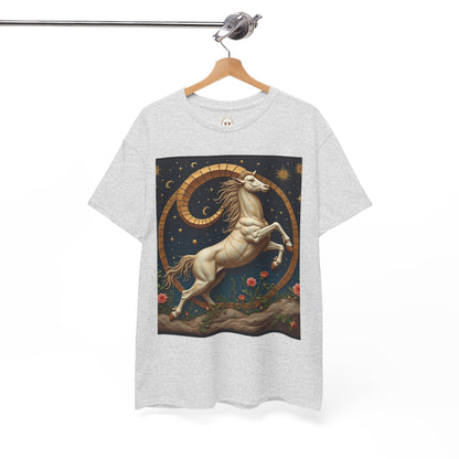Unisex Heavy Cotton T-Shirt, Aries Animal. Zodiac Design