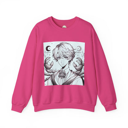 Unisex Heavy Blend™ Crewneck Sweatshirt,Two Moon, Cancer Zodiac Design