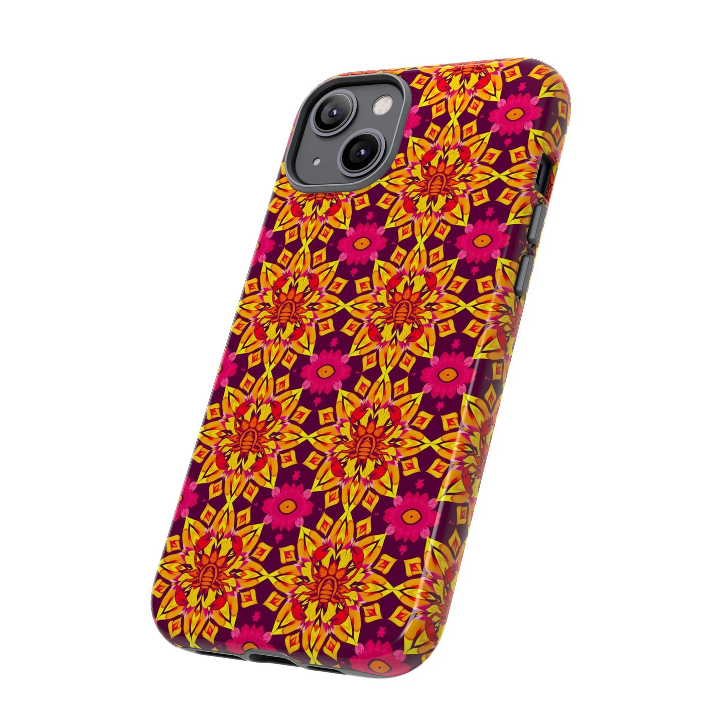 Tough Cases, Scorpio, Zodiac v1, Flower Pattern