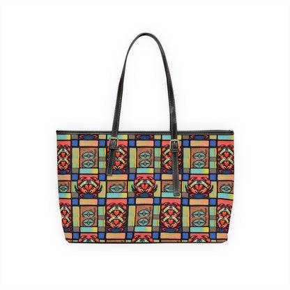 Leather Shoulder Bag, Cancer, Zodiac, Shapes Pattern