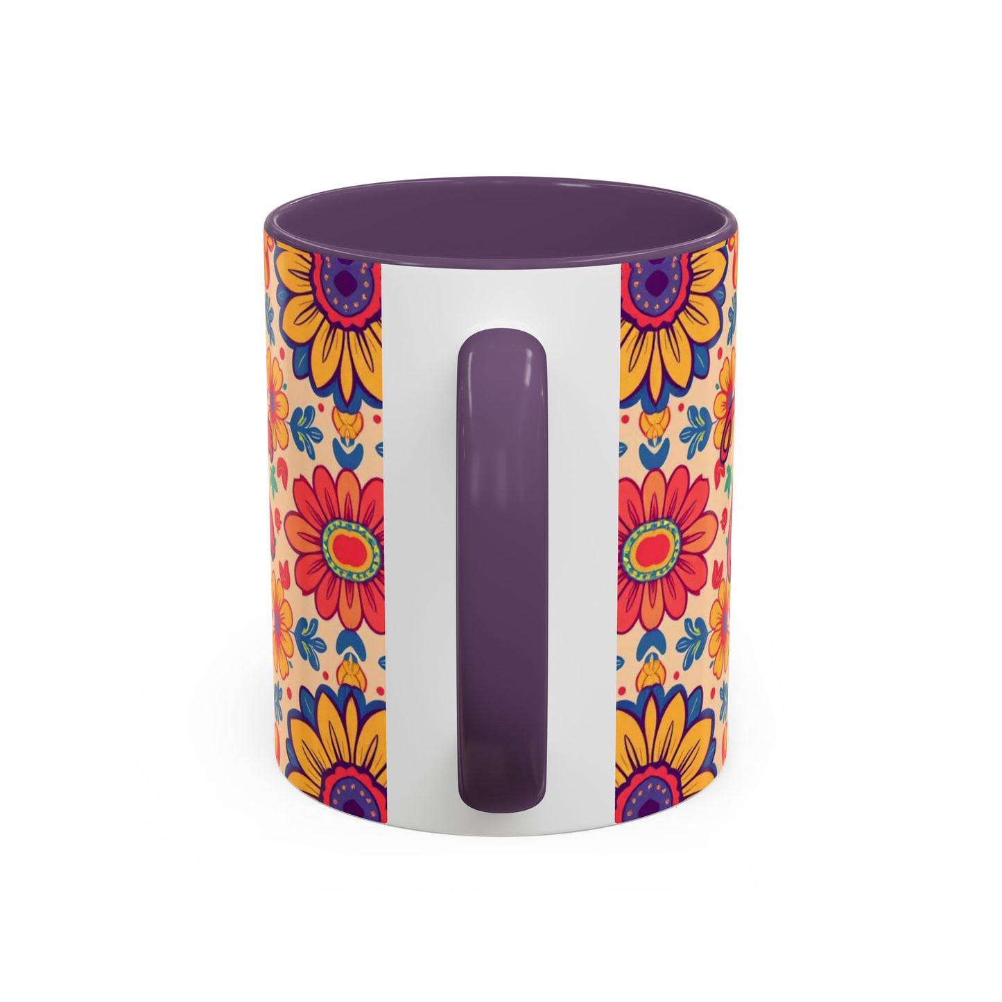 Accent Coffee Mug, Leo, Zodiac, Flower Pattern, (11, 15oz)
