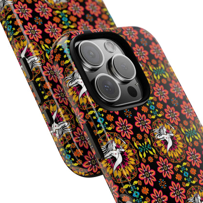 Tough Cases, Sagittarius, Zodiac v2, Flower Pattern
