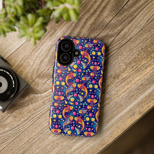 Tough Cases, Pisces, Zodiac, Bubble Pattern