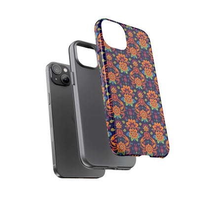 Tough Cases, Cancer, Zodiac, Flower Pattern