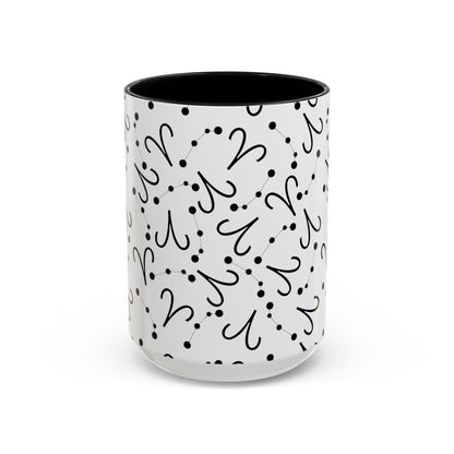 Accent Coffee Mug with the Aries sign (11, 15oz)