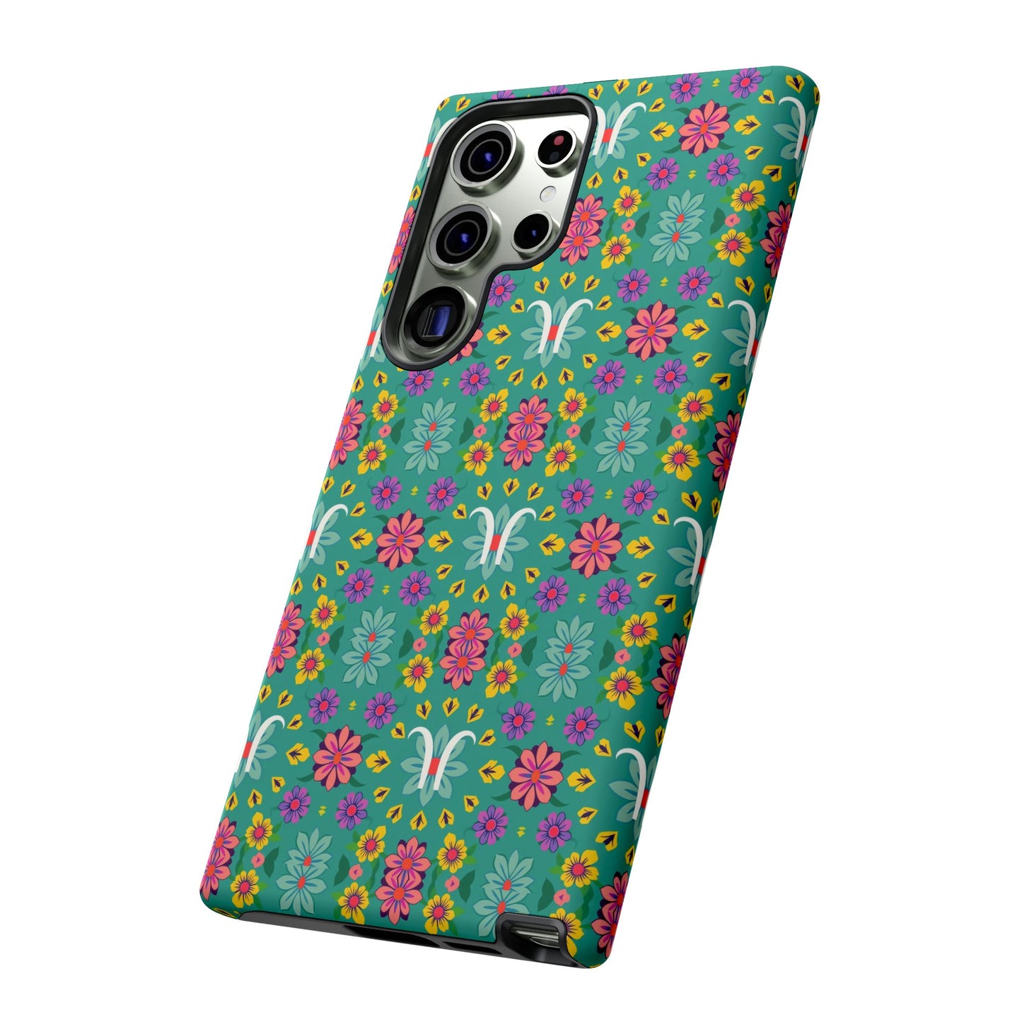 Tough Cases, Aquarius, Zodiac v4, Flower Pattern