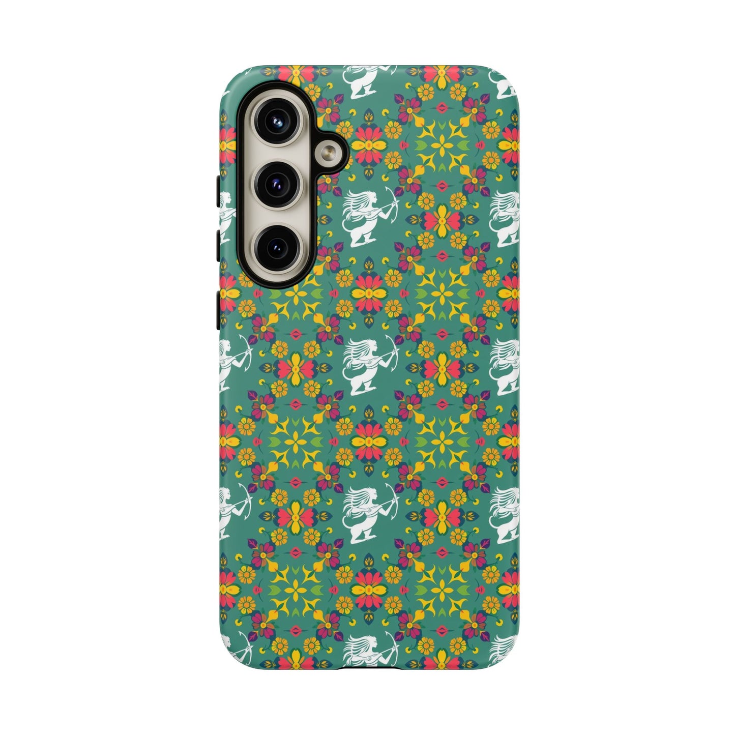 Tough Cases, Sagittarius, Zodiac, Flower Pattern