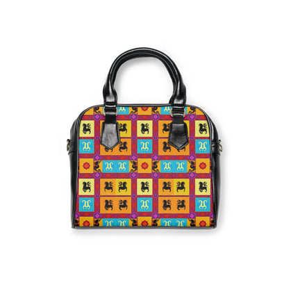 Shoulder Handbag, Virgo, Zodiac, Shapes Pattern