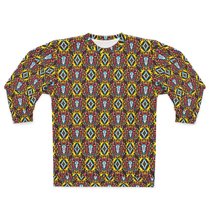 Unisex Sweatshirt (AOP), Taurus, Zodiac v4, Jewel Pattern