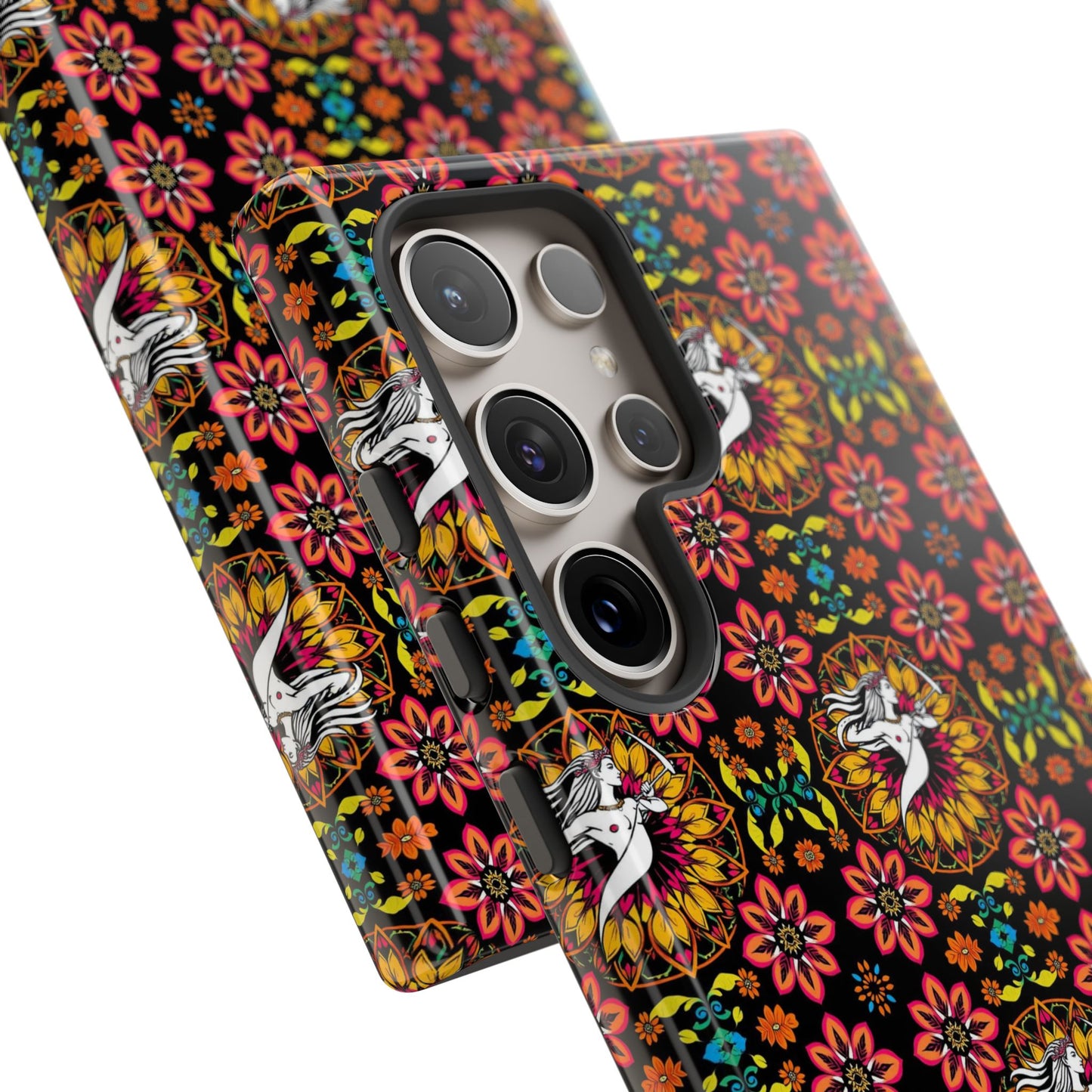 Tough Cases, Sagittarius, Zodiac v2, Flower Pattern