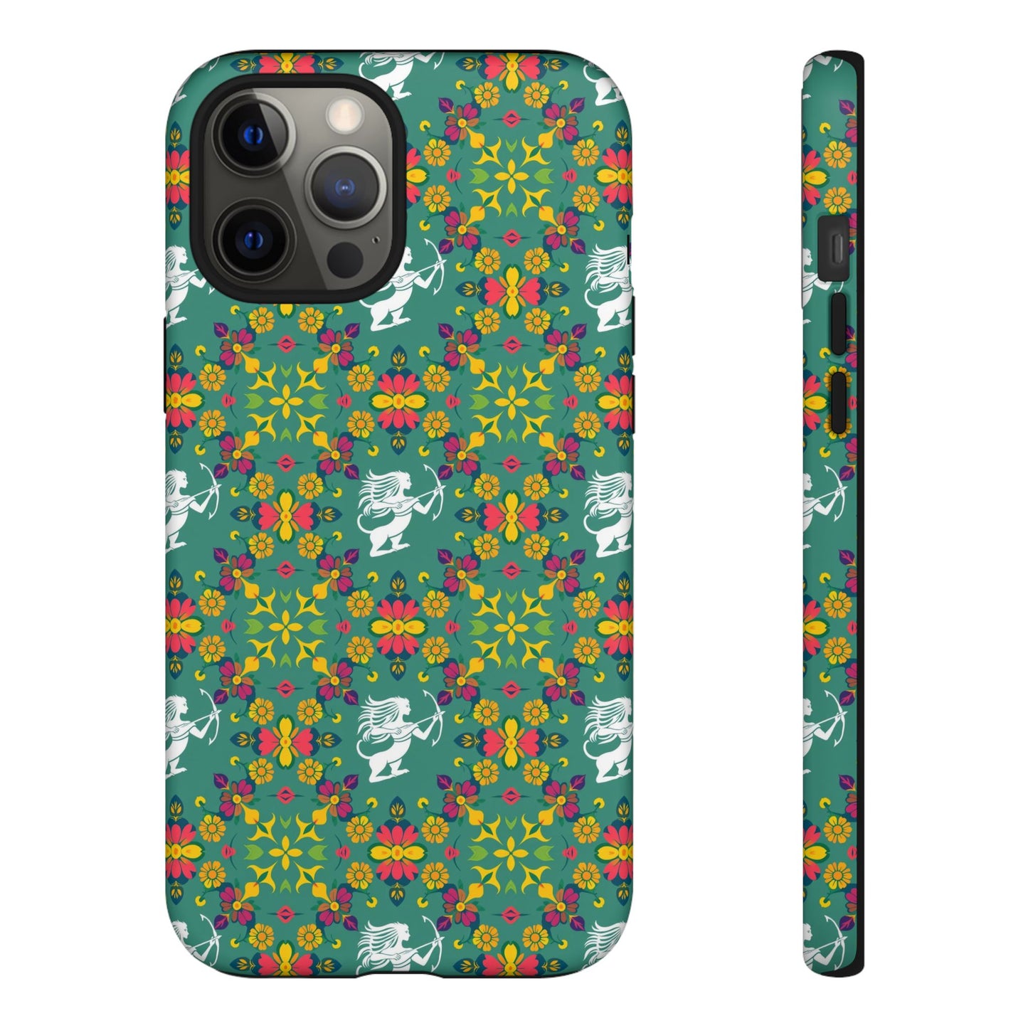 Tough Cases, Sagittarius, Zodiac, Flower Pattern