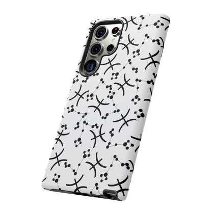 Tough Cases with the Pisces Zodiac sign for iPhone, Samsung Galaxy, and Google Pixel devices