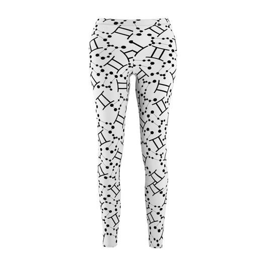 Women's Zodiac Cut & Sew Casual Leggings Gemini Zodiac sign