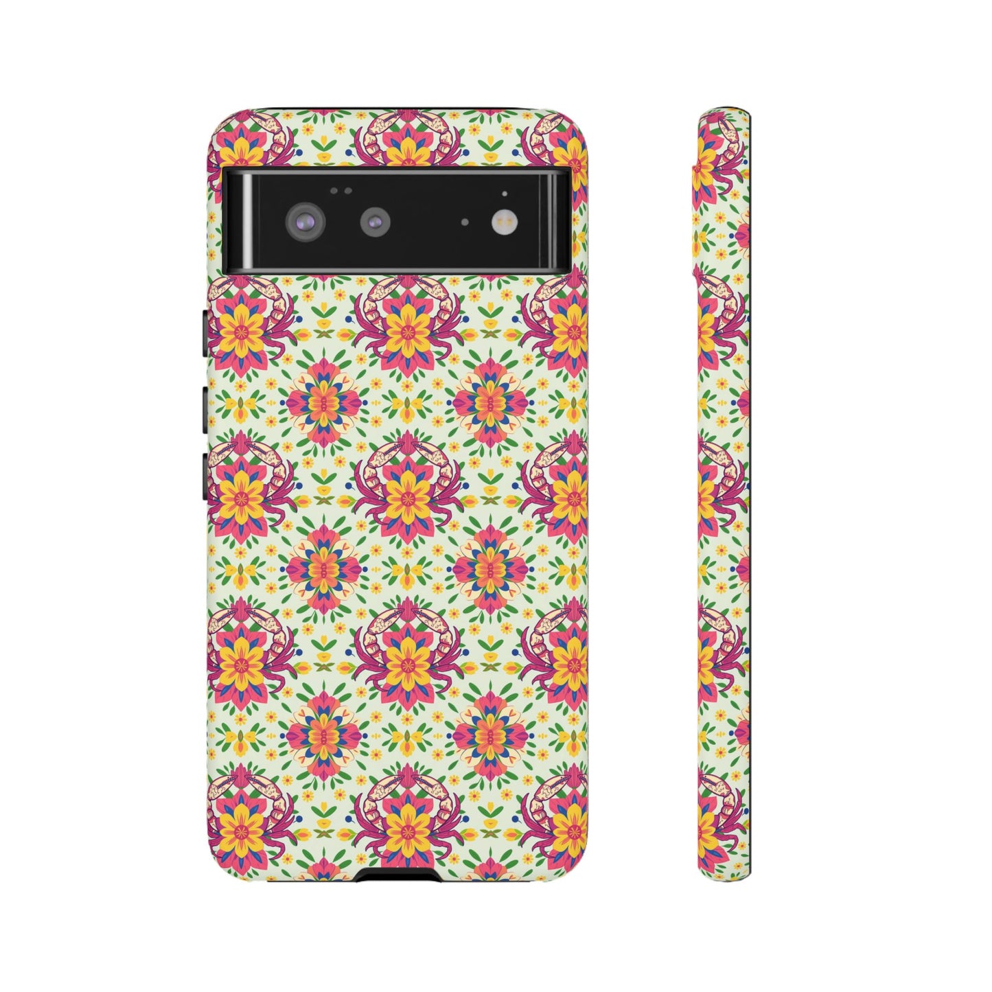 Tough Cases, Cancer, Zodiac v3, Flower Pattern