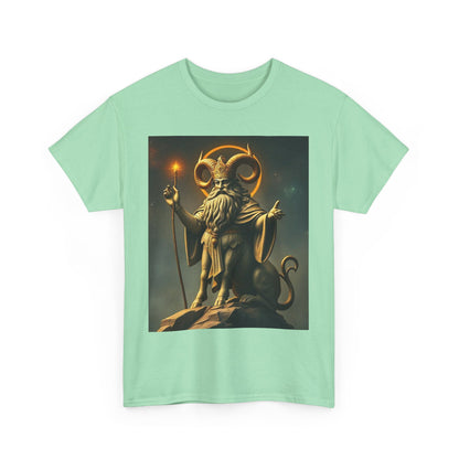 Unisex Heavy Cotton T-Shirt, Taurus God v1, Zodiac Design