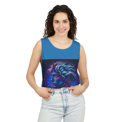 Unisex Garment-Dyed, Tank Top, Gemini, Pop Art v1, 100% US cotton