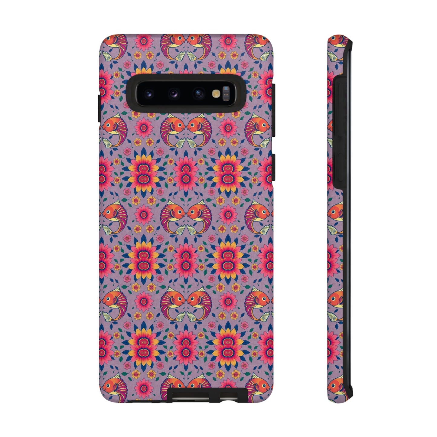 Tough Cases, Pisces, Zodiac v3, Flower Pattern