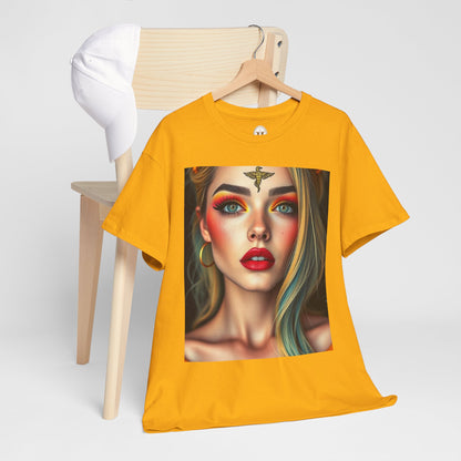 Unisex Heavy Cotton T-Shirt, Virgo, Zodiac, Sexy Art