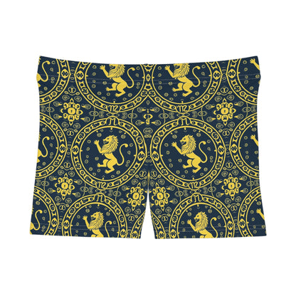 Women's Shorts, AOP, Leo, Zodiac, Pattern
