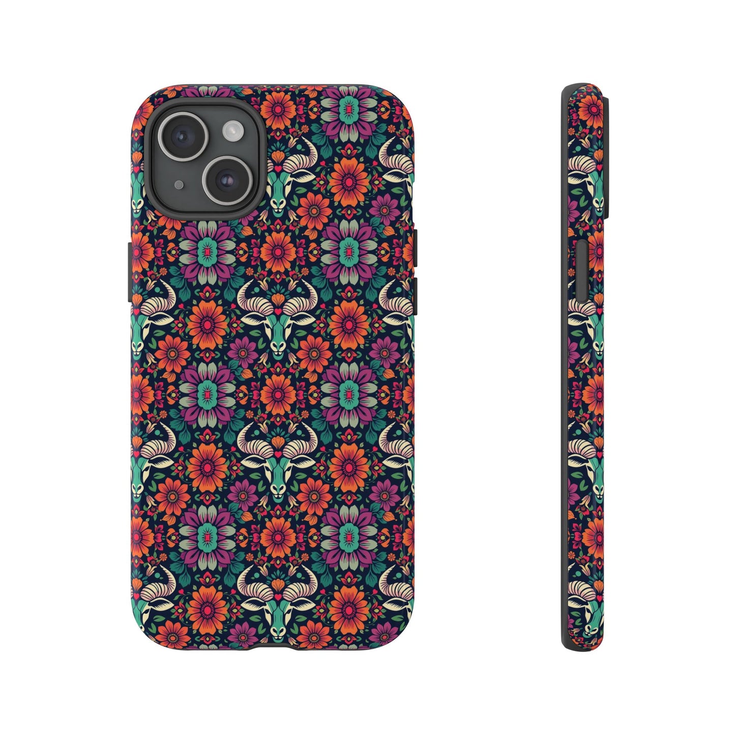 Tough Cases, Taurus, Zodiac v4, Flower Pattern
