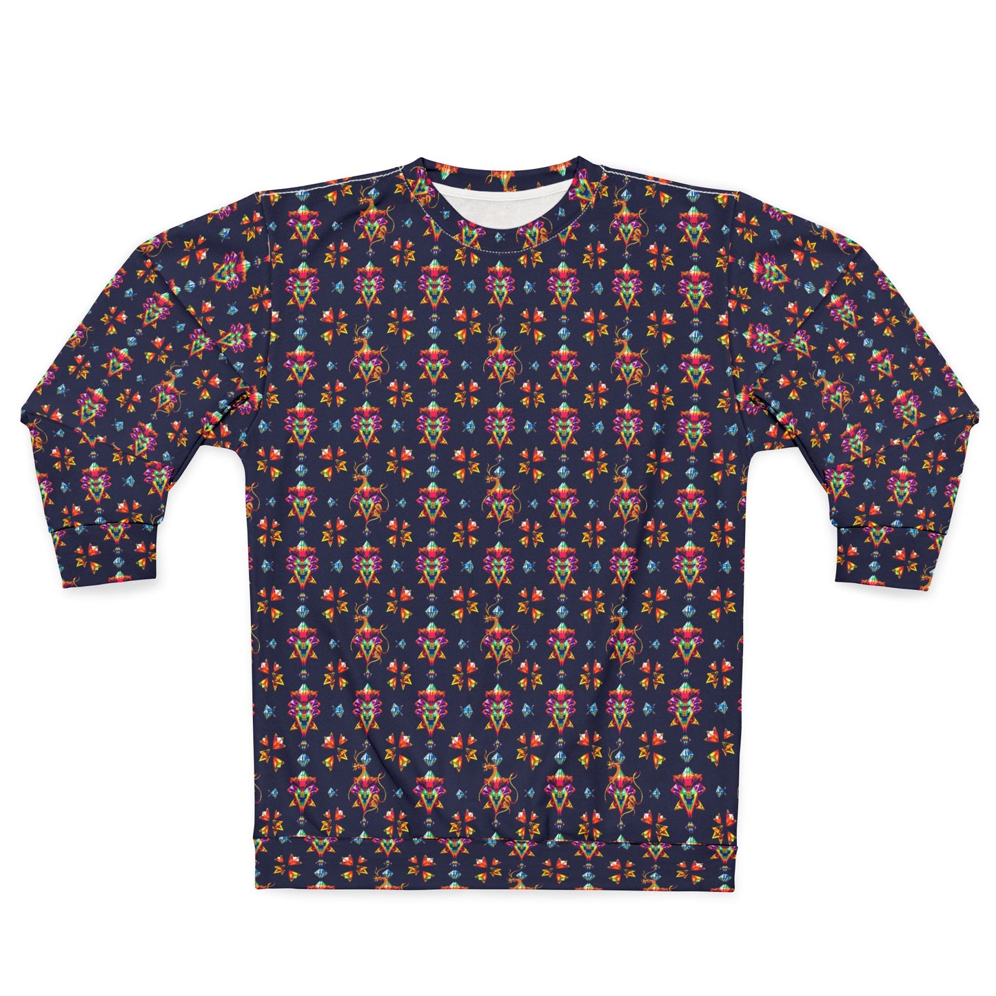 Unisex Sweatshirt (AOP), Aquarius, Zodiac, Jewel Pattern
