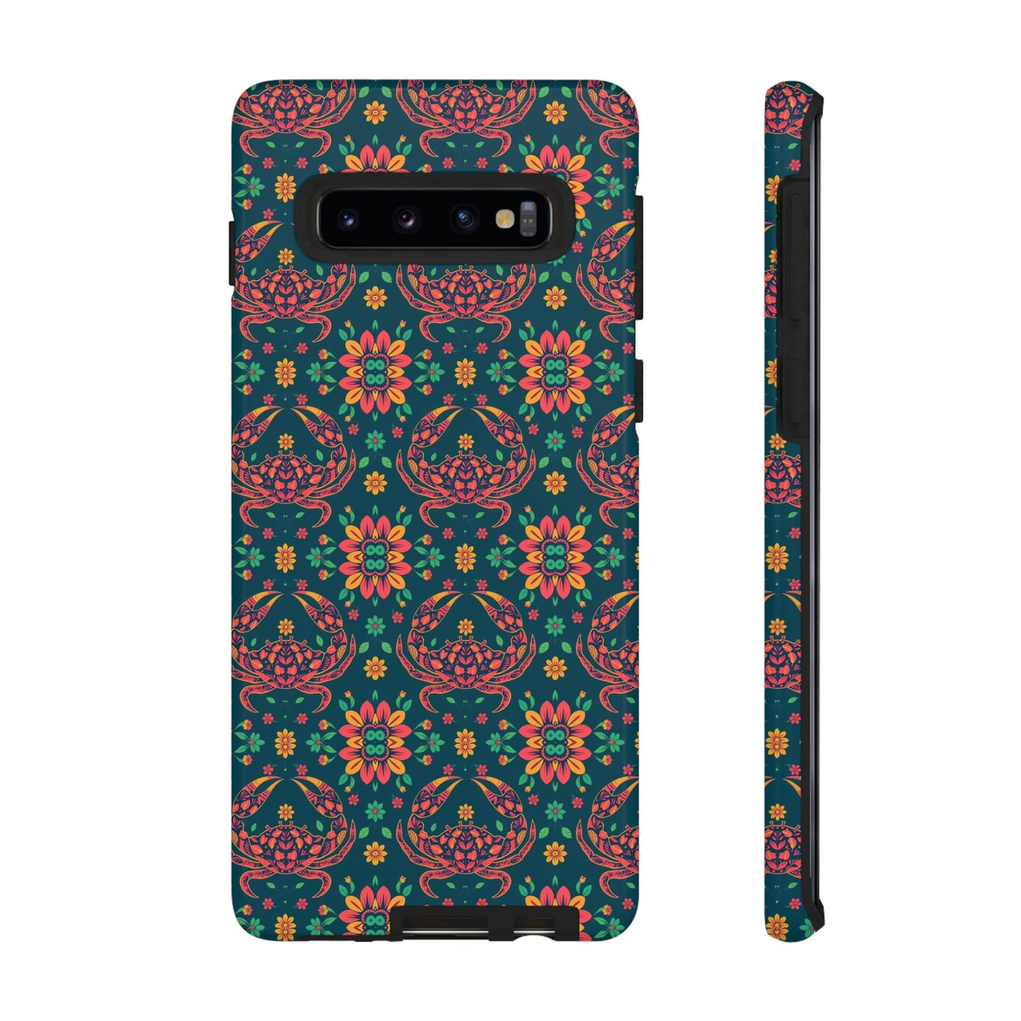 Tough Cases, Cancer, Zodiac v4, Flower Pattern