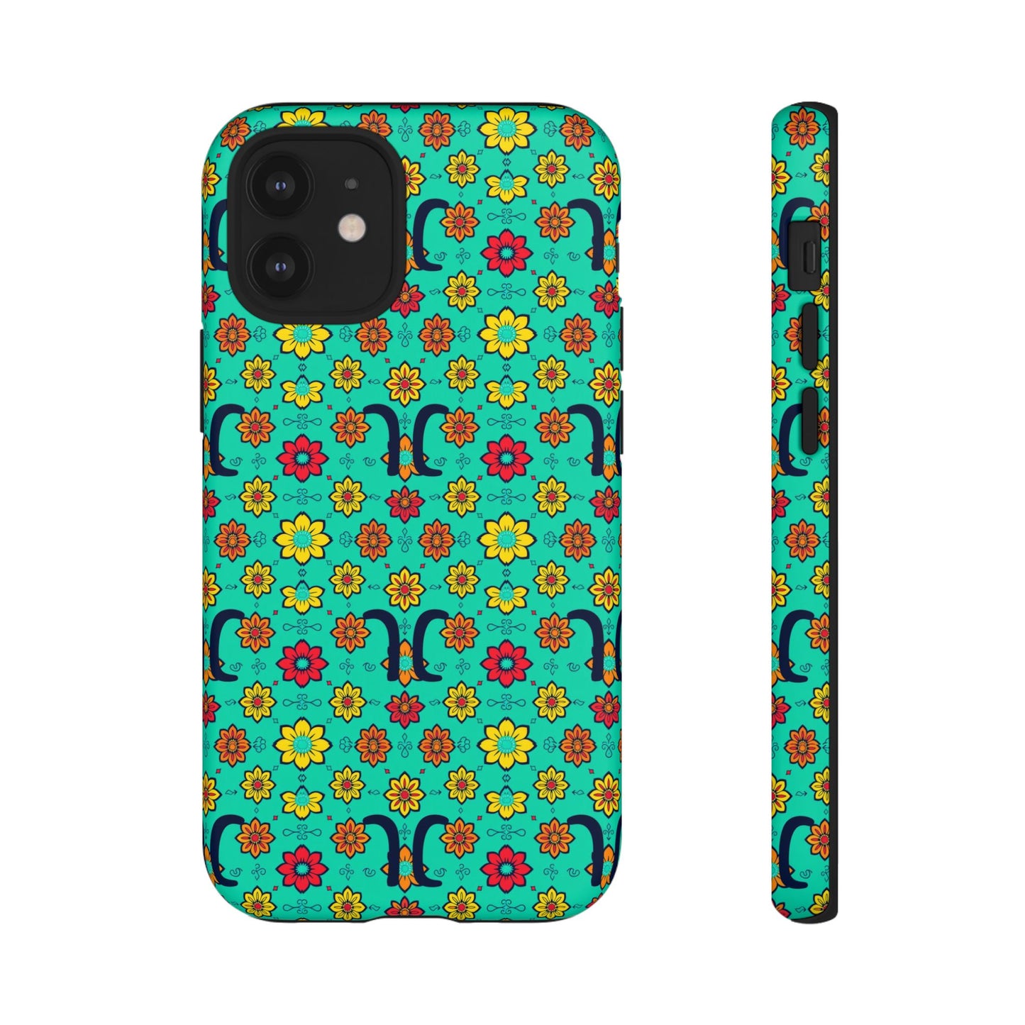 Tough Cases, Aquarius, Zodiac v2, Flower Pattern