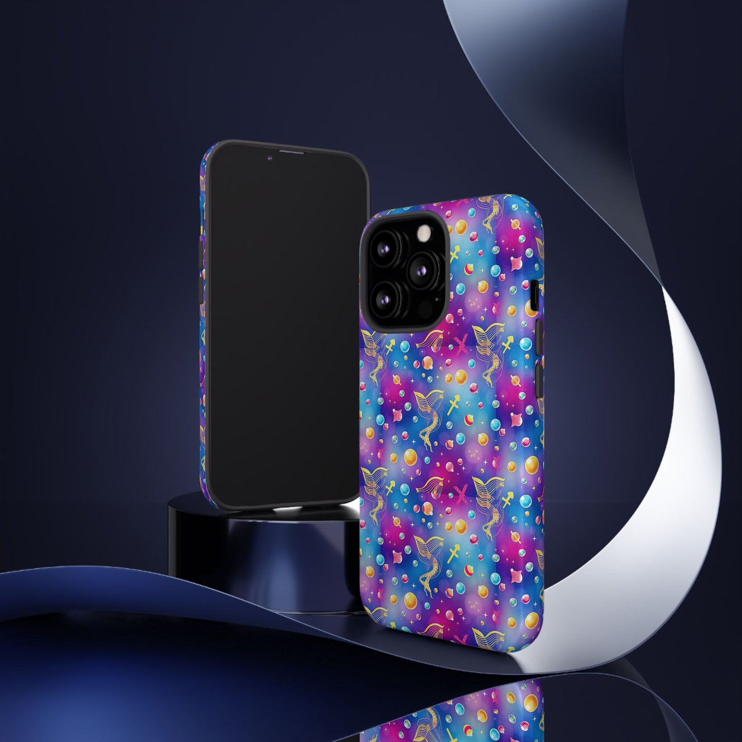 Tough Cases, Sagittarius, Zodiac v3, Bubble Pattern