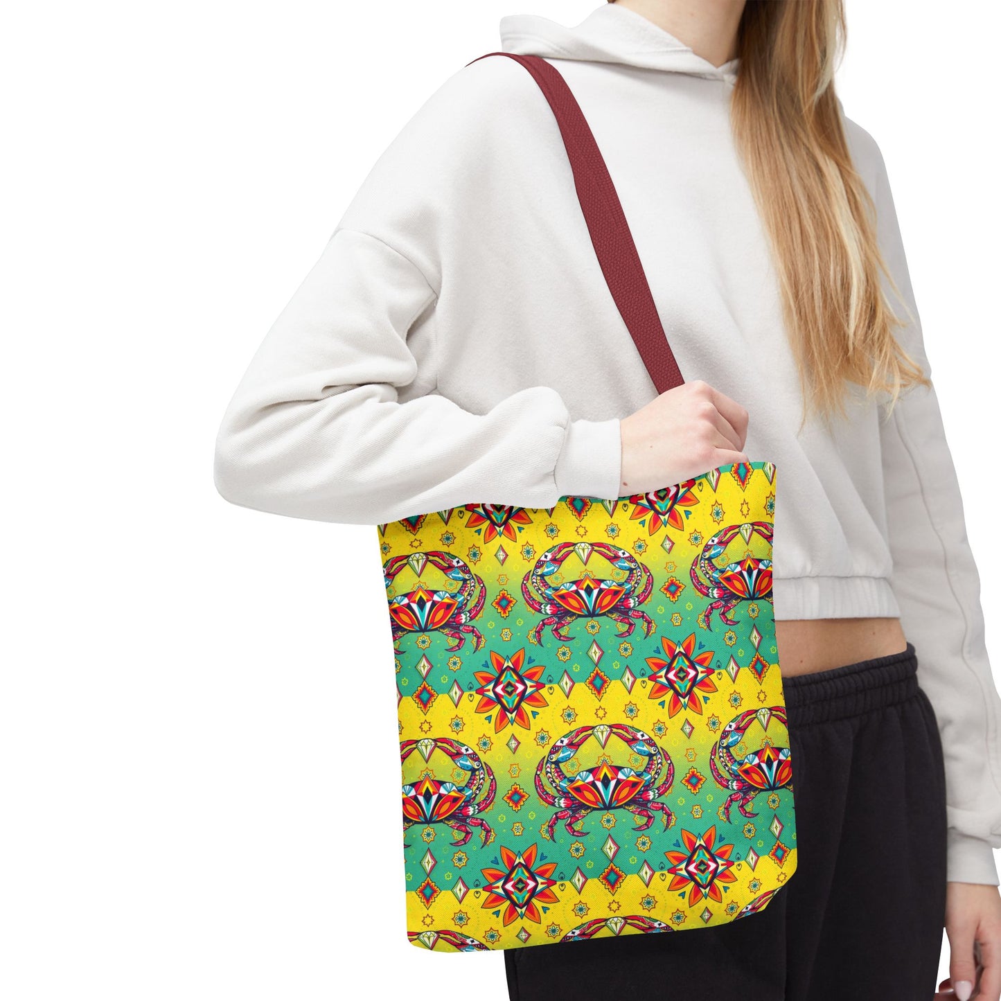 Tote Bag (AOP), Cancer, Zodiac, Jewel Pattern