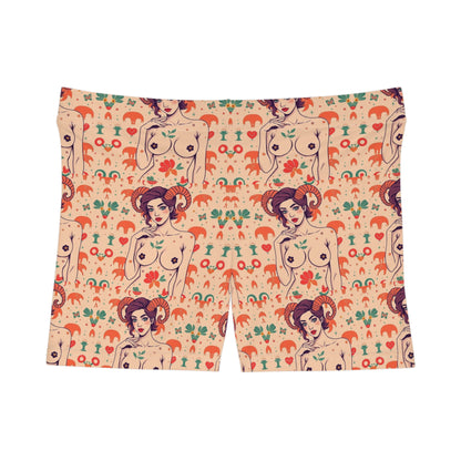 Women's Shorts, (AOP), Aries, Zodiac v1, Sexy Pattern