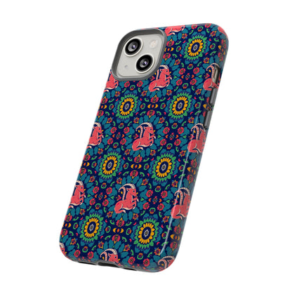 Tough Cases, Capricorn, Zodiac v1, Flower Pattern