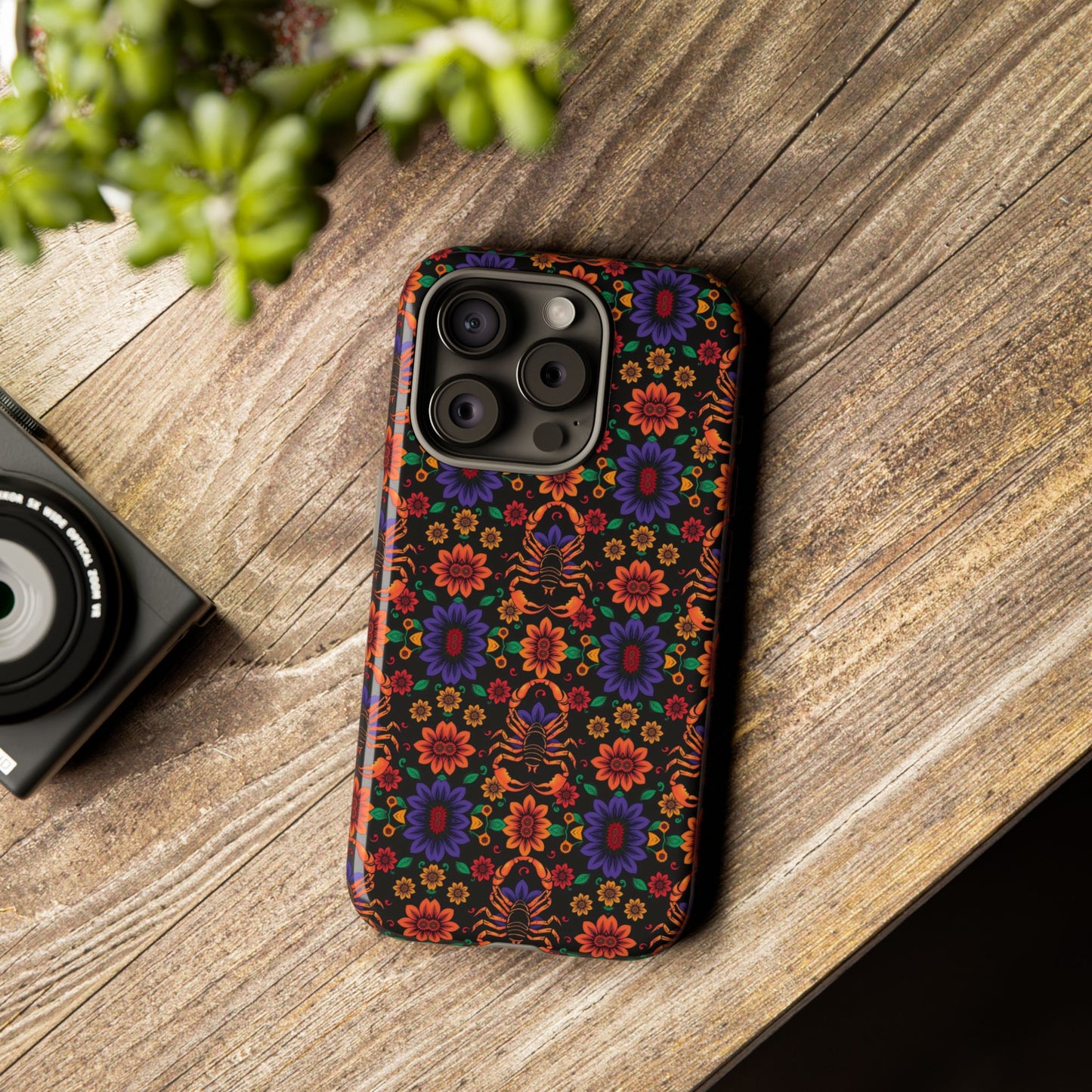 Tough Cases, Scorpio, Zodiac, Flower Pattern