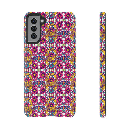 Tough Cases, Scorpio, Zodiac v2, Flower Pattern
