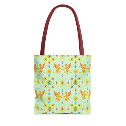 Tote Bag (AOP), Gemini, Zodiac v1, Jewel Pattern