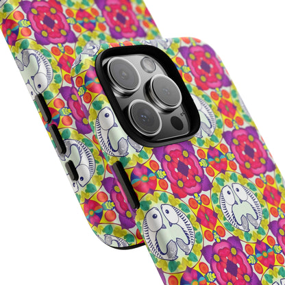 Tough Cases, Pisces, Zodiac v2, Flower Pattern