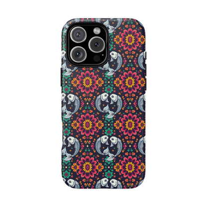 Tough Cases, Pisces, Zodiac v4, Flower Pattern