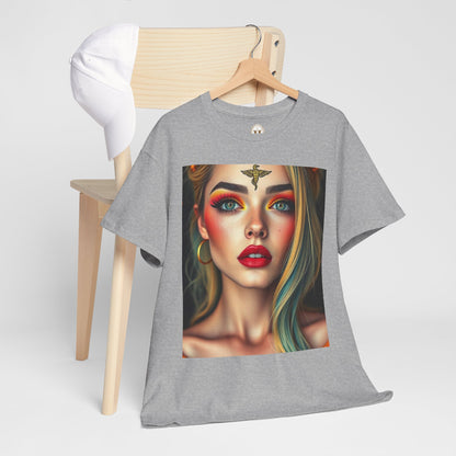 Unisex Heavy Cotton T-Shirt, Virgo, Zodiac, Sexy Art